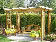 Беседка - пергола с цветочницами из дерева под заказ. Будет красиво! Минск