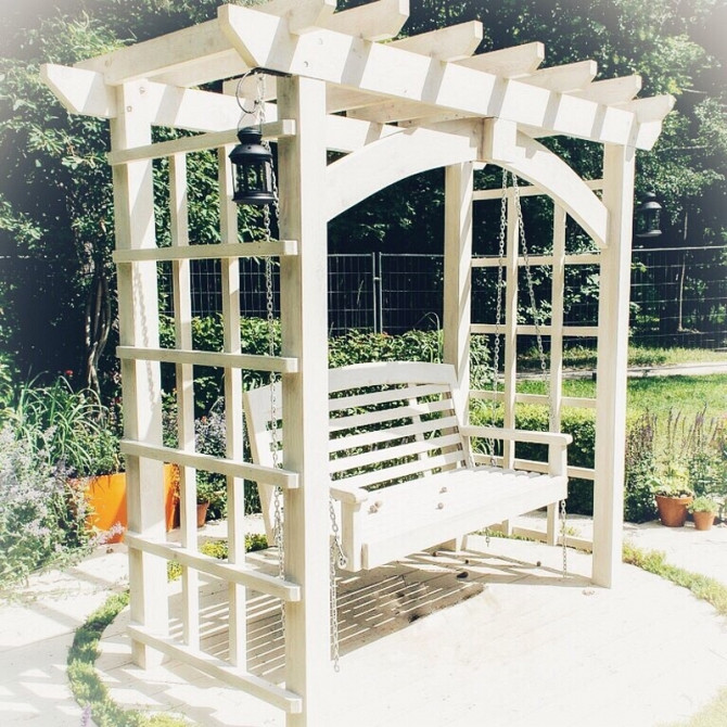 Качели садовые с перголой Минск - изображение 1