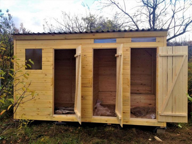 Туалет, хозблок деревянный, сарай, бытовка, домик дачный, душ. Минск - изображение 1