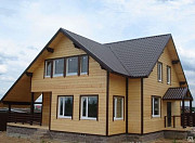 Отделка имитацией бруса дома. Минск