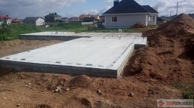 Мелкозаглубленный ленточный фундамент для дома и бани. Минск - изображение 1