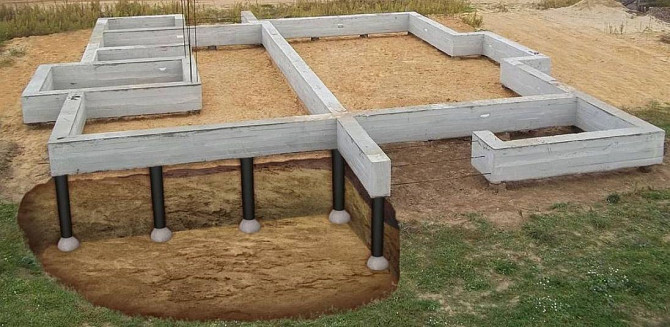 Строительство ростверкового фундамента. Минск - изображение 1