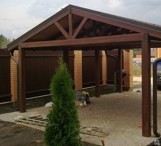 Строительство навеса для автомобиля Минск - изображение 1