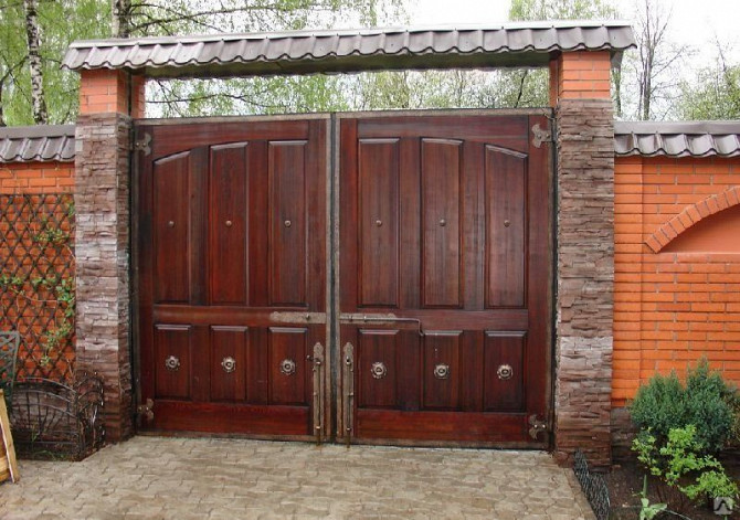 Изготовление деревянных ворот. Минск - изображение 1
