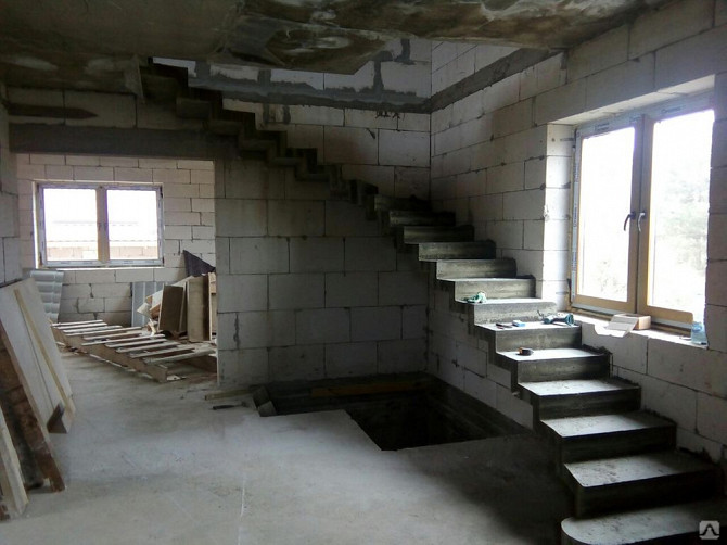 Монолитные лестницы. Минск - изображение 1