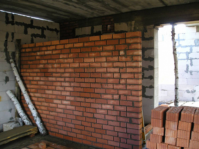 Перегородки межкомнатные из кирпича. Минск - изображение 1