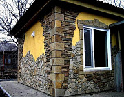 Отделка фасада дома камнем Брест