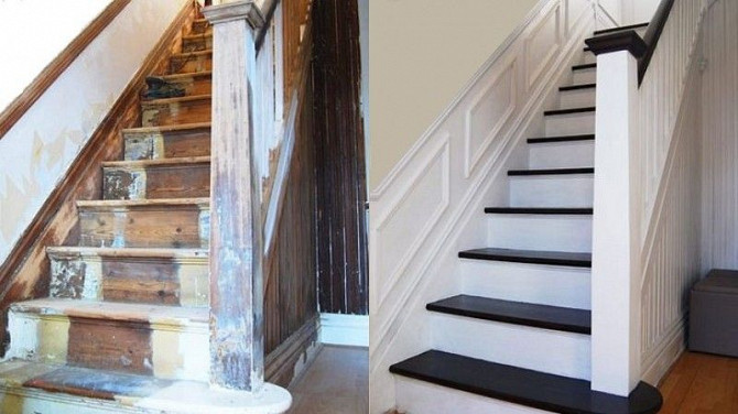 Ремонт деревянной лестницы в частном доме Брест - изображение 1